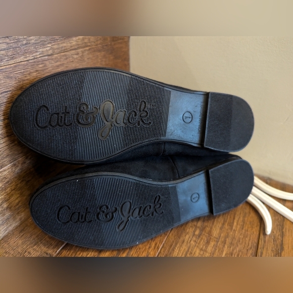 Cat & Jack Girls' Valera Strappy Metallic Ballets Flats (US 1 or 5 Black) NWT - Picture 9 of 12